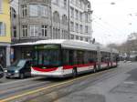 stgallen VBSG - Hess Swisstrolley BGGT-N2C Nr.191 unterwegs auf der Linie 4 in der Stadt St.Gallen am 16.01.2010