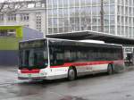 man-niederflurbus-3-generation-lions-city VBSG - MAN Lion`s City Nr.254 SG 198254 unterwegs auf der Linie 6 bei den Bushaltestellen vor dem Bahnhof St.Gallen am 10.01.2010