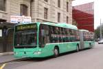basler-verkehrsbetriebe-bvb Mercedes Citaro 701, der auf den Namen Luftibus getauft wurde steht am Bahnhof SBB. Die Aufnahme stammt vom 21.09.2008.