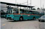 Volvo B10M Aus dem Archiv: GFM Fribourg Nr. 21/FR 449 Volvo/Hess am 3. April 1999 Fribourg, Bahnhof