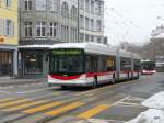 stgallen VBSG - Hess Swisstrolley BGGT-N2C Nr.192 unterwegs auf der Linie 1 in der Stadt St.Gallen am 16.01.2010