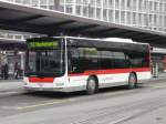 man-niederflurbus-3-generation-lions-city VBSG - MAN Lion`s City Nr.263 SG 198263 unterwegs auf der Linie 10 bei den Bushaltestellen vor dem Bahnhof St.Gallen am 10.01.2010