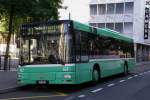basler-verkehrsbetriebe-bvb MAN Bus mit der Betriebsnummer 822 an der Endhaltestelle am Claraplatz auf der Linie 31. Doe Aufnahme stammt vom 21.09.2008.