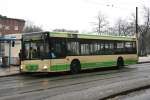 MAN Niederflurbus 2. Generation HCR 16 (HER CR 16) in Wanne Eickel,17.1.2010.