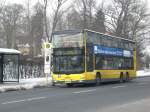 berlin MAN Lion's City DD (Doppelstock) auf der Linie X34 nach Kladow Kaserne Hottengrund an der Haltestelle Alt-Gatow.