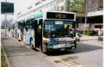 mercedes-benz-o-405-n-niederflur-stadtversion Aus dem Archiv: TPG Gen�ve Nr. 222/GE 96'345 Mercedes O 405GN am 21. M�rz 1999 Gen�ve, Palexpo (mit Vollwerbung f�r 'GHI')