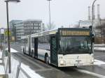 jena MAN Niederflurbus 2. Generation auf der Linie 13 nach Stadtzentrum an der Haltestelle Winzerla.