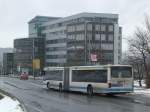 jena MAN Niederflurbus 2. Generation auf der Linie 13 nach Stadtzentrum an der Haltestelle Winzerla.
