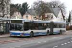 wuppertaler-stadtwerke WSW 9867 (W SW 827) mit der Linie 649 an der Blumenstr. in Velbert,21.1.2010.