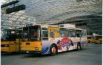 Postauto Aus dem Archiv: Demarmels, Salouf GR 61'457 Saurer/Lauber RH (ex P 25'650) am 1. Januar 1999 Chur, Postautostation (im Einsatz als Fun-Liner)