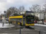 berlin MAN Lion's City DD (Doppelstock) auf der Linie 325 nach M�rkisches Viertel Wittenauer Stra�e am S+U Bahnhof Wittenau.