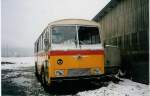 Kt. Graubunden Aus dem Archiv: Frigg, Zernez Saurer/T�scher (ex P 24'626) am 7. Oktober 1998 Zernez, Garage