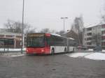 bremer-strasenbahn-ag-bsag Auf der Linie 73 steht wagen 4595 an der End un Starthaltestelle Helsingborger Platz in Mar�el und wartet auf Fahrg�ste bevor er nach Gr�pelingen zur�ckf�hrt. 