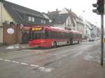 bremer-strasenbahn-ag-bsag Auf der Linie 75 sollte dieser Solaris nach Gr�pelingen fahren, doch leider spielte die Technik verr�ckt und in Folge dessen verreckte der Bus an der Haltestelle 'Burg' im Bremer Stadtteil Burg. Icvh war selbst Fahrgast in diesem Fahrzeug und wollte wie der Bus nach Gr�pelingen. 
Aufgenommen am Nachmittag des 04.02.10