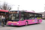 dusseldorf-rheinbahn Hermsdorf Reisen 9216 (ME HR 9216) mit der Linie 757 in Ratingen Mitte,23.1.2010.  