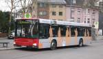 dusseldorf-rheinbahn Rheinbahn 7374 (D TL 7374) mit Werbung f�r die Messe D�sseldorf.
Aufgenommen in Ratingen Mitte,23.1.2010.
