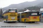 Postauto PostAuto, Region Nordschweiz, Regie Balsthal, 
MB Citaro GL und ein Neoplan Doppeldecker in Balsthal