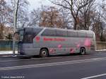 Merzedes O 350 des Unternehmers Rasim Turizam am Stuttgarter Busbahnhof. ...