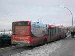 berlin Solaris Urbino auf der Linie TXL nach Flughafen Tegel am S-Bahnhof Beusselstra�e.