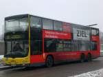 berlin MAN Lion's City DD (Doppelstock) auf der Linie 100 nach S+U Bahnhof Alexanderplatz an der Haltestelle Hertzallee.