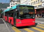 biel-bienne Hess Trolleybus mit der Betriebsnummer 81 am Bahnhof von Biel. Die Aufnahme stammt vom 29.09.2009.