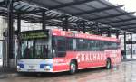 MAN Niederflurbus 2. Generation Strassenbahn Hagen 730 (HA DF 730) mit Werbung f�r Bauhaus.
Aufgenommen am HBF Hagen,31.1.2010.