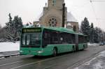 basler-verkehrsbetriebe-bvb Mercedes Citaro mit der Betriebsnummer 706 auf der Linie 48 Richtung Bahnhof SBB. Die Aufnahme stammt vom 10.02.2010.