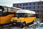 Postauto CarPostal Ouest VD 551'712 Iveco am 23. Dezember 2009 Yverdon, Postgarage