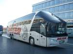Neoplan Starliner Noch ein Starliner II,von Rexer, auf der Messe, in Stuttgart am 19.01.2010.