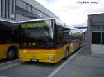 Postauto 3-achser MAN von Postauto am 21.10.06 beim Bhf. Bern