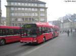 bern Bernmobil Nr. 801 (Volvo 7700A CNG) am 9.2.2010 beim Bhf. Bern. Dieser Volvo war der erste Gasbus in Bern, doch wegen vielen Kinderkrankheiten und Probleme mit der Gastankstelle, stand der Wagen anf�nglich mehr im Depot als im Linieneinsatz.