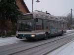 Renault Agora Agora CNG Nr 710 in Entzheim unter dem Schnee am 11/02/2010