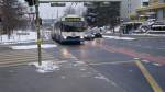 luzern Verkehrsbetriebe Luzern: Ein VBL-Trolleybus der Linie 1 mit der Wagennummer 265 und dem Fasnachtskennzeichen trifft beim Kupferhammer in Kriens ein. In Luzern gibt es momentan 6 Trolleybuslinien. Verl�ngerungen der Linien und Ank�ndigungen auf weitere Trolleybuslinien sind im Gespr�ch.