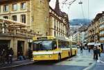 NAW Trolleybus TN Neuch�tel Nr. 110 NAW/Hess Gelenktrolleybus am 23. Dezember 2009 Neuch�tel, Place Pury