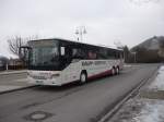 setra-s-400er-serie EinBus der Fa. D�uble aus Deckenpfronn macht Pause, am ZOB in Herrenberg.am 08.02.2009.  