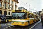 NAW Trolleybus TN Neuch�tel Nr. 114 NAW/Hess Gelenktrolleybus am 23. Dezember 2009 Neuch�tel, Place Pury