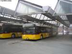 Postauto Postauto/PU SteinerBus AG Nr. 5 (MAN A23) am 9.2.2010. Die beiden Steiner MAN Nr. 3 und 5 geh�ren zu der Serie, denen nur auf dem nachl�ufer ein Klimager�t eingebaut wurde.