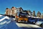 Postauto Niederer, Filzbach Nr. 5/GL 1800 NAW/Lauber am 3. Januar 2010 Flumserberg, Tannenheim