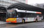 Solaris Urbino KEVAG (KO RY 177) mit Werbung f�r die Malerwerkst�tten Ollig.
Aufgenommen mit der Linie 1 am HBF Koblenz,12.2.2010.
