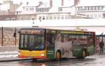 koblenzer-verkehrs-ag-kevag KEVAG (KO RY 185) mit Werbung f�r Skoda.
Aufgenommen am Zentralplatz,12.2.2010.