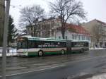 Solaris Urbino Solaris Urbino auf der Linie 54 nach Buckau Wasserwerk nahe der Haltestelle Eiskellerplatz.
