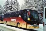 Berner Oberland Marti, Kallnach Nr. 11/BE 572'211 Setra am 9. Januar 2010 Adelboden, Unter dem Birg (Einsatz am Ski-Weltcup von Adelboden)