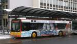 koblenzer-verkehrs-ag-kevag KEVAG (KO RY 181) mit Werbung f�r T�nissteiner.
Aufgenommen am HBF Koblenz,12.2.2010.