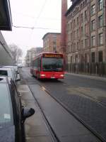 ludgwigshafen-busverkehr-rhein-neckar-brn Ein Mercedes Benz des Rhein-Neckar Bus der DB am Betriebhof am 18.02.10