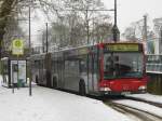 dusseldorf Mercedes O 530 G Citaro der Rheinbahn AG D�sseldorf (Wagennumer 6844, Baujahr 2002), im Einsatz als Linie 703 (Stra�enbahnersatzverkehr zwischen D-Gerresheim(S) und D�sseldorf, Burgm�llerstra�e wegen Karnevalsumzug in Gerresheim). Aufgenommen am 14.02.2010. Ort: D�sseldorf-Gerresheim(S).