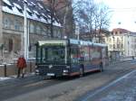 jena MAN Niederflurbus 2. Generation auf der Linie 15 nach Westbahnhof an der Haltestelle Universit�t.