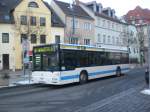 jena MAN Niederflurbus 2. Generation auf der Linie 12 nach Winzerla nahe der Haltestelle Stadtzentrum.