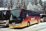 Berner Oberland Marti, Kallnach Nr. 10/BE 572'210 Setra am 9. Januar 2010 Adelboden, Unter dem Birg (Einsatz am Ski-Weltcup von Adelboden)