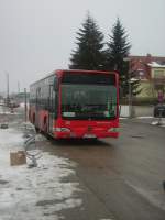 ludgwigshafen-busverkehr-rhein-neckar-brn Eine kleine Citaro Version der DB in Sinsheim Hbf am 17.02.10