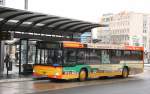 MAN Niederflurbus 2. Generation KEVAG (KO RY 169) mit Werbung f�r isl Sprachschule Koblenz.
Aufgenommen am HBF Koblenz,12.2.2010.